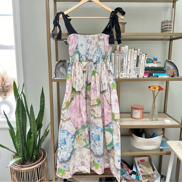 Rachel Antonoff Mindy China Plates Midi Dress - Picture 6 of 12